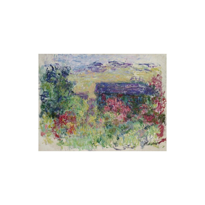  Obraz na płótnie 50x40cm Claude Monet Dom wśród róż