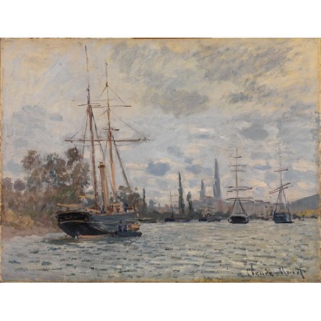  Obraz na płótnie 50x40cm Claude Monet Sekwana w pobliżu Rouen