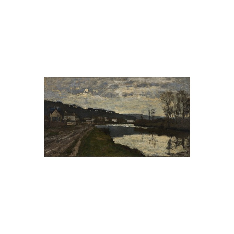  Obraz na płótnie 50x25cm Claude Monet Sekwana w Bougival