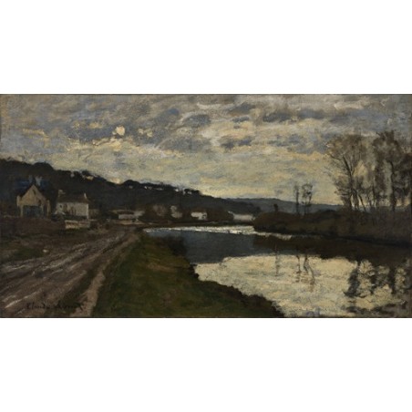  Obraz na płótnie 50x25cm Claude Monet Sekwana w Bougival