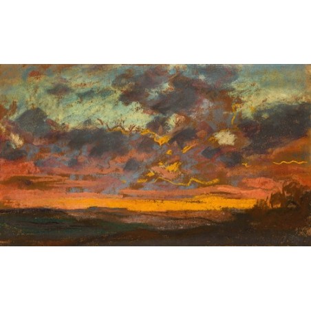  Obraz na płótnie 50x30cm Claude Monet Zachód słońca
