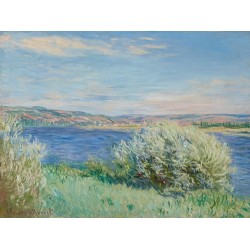  Obraz na płótnie 50x35cm Claude Monet Brzegi Sekwany w pobliżu Vétheuil