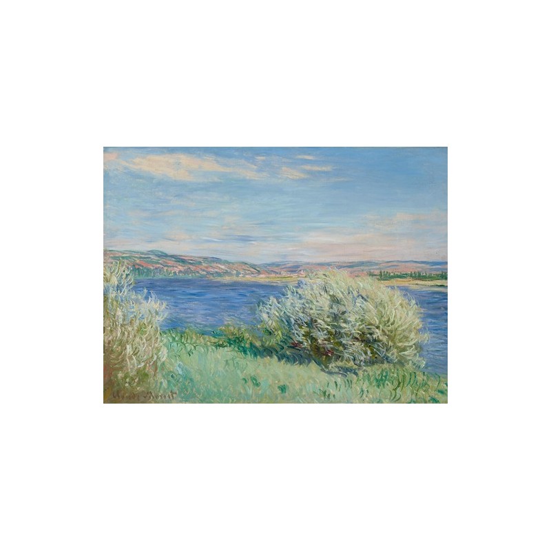  Obraz na płótnie 50x35cm Claude Monet Brzegi Sekwany w pobliżu Vétheuil