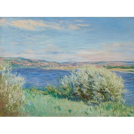  Obraz na płótnie 50x35cm Claude Monet Brzegi Sekwany w pobliżu Vétheuil