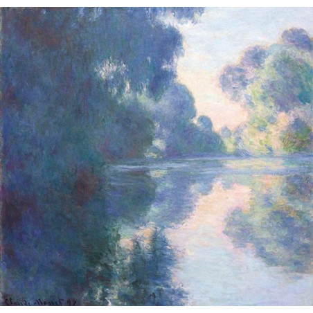  Obraz na płótnie 50x50cm Claude Monet Poranek na Sekwaną