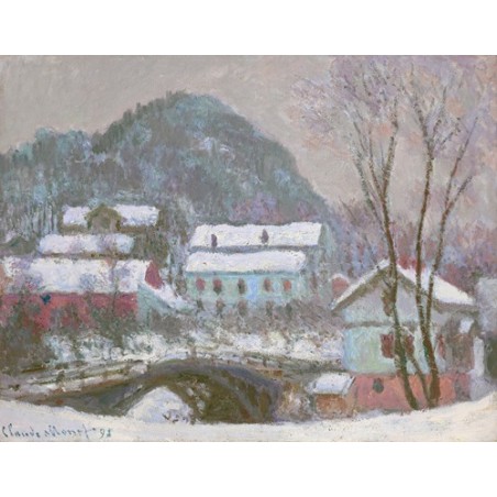  Obraz na płótnie 50x40cm Claude Monet Norwegia w śniegu
