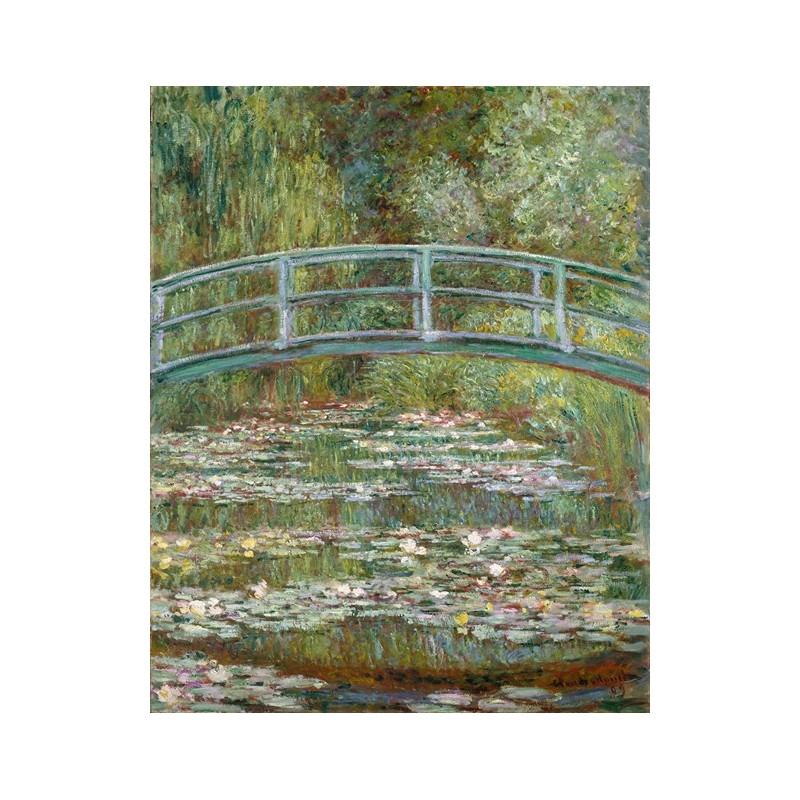  Obraz na płótnie 50x60cm Claude Monet Mostek nad stawem z liliami wodnymi
