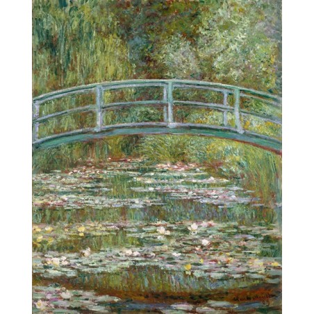  Obraz na płótnie 50x60cm Claude Monet Mostek nad stawem z liliami wodnymi