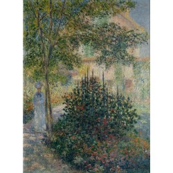  Obraz na płótnie 50x70cm Claude Monet Camille Monet w ogrodzie w Argenteuil