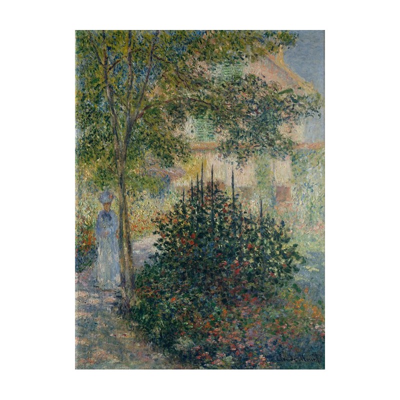  Obraz na płótnie 50x70cm Claude Monet Camille Monet w ogrodzie w Argenteuil