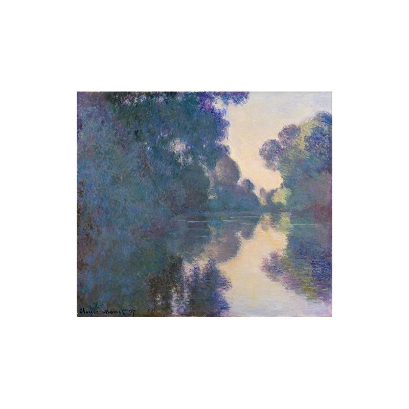  Obraz na płótnie 50x40cm Claude Monet Poranek nad Sekwaną w pobliżu Giverny