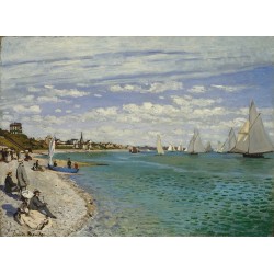  Obraz na płótnie 50x235cm Claude Monet Regaty w Sainte-Adresse