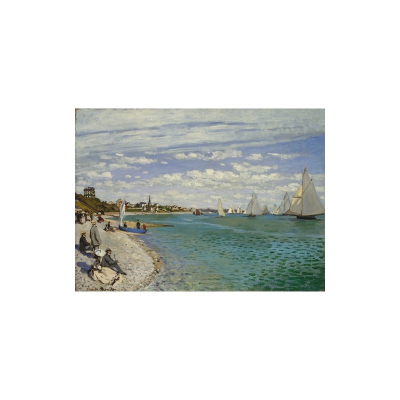  Obraz na płótnie 50x235cm Claude Monet Regaty w Sainte-Adresse