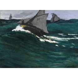  Obraz na płótnie 50x35cm Claude Monet Zielona fala