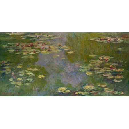  Obraz na płótnie 50x25cm Claude Monet Lilie wodne