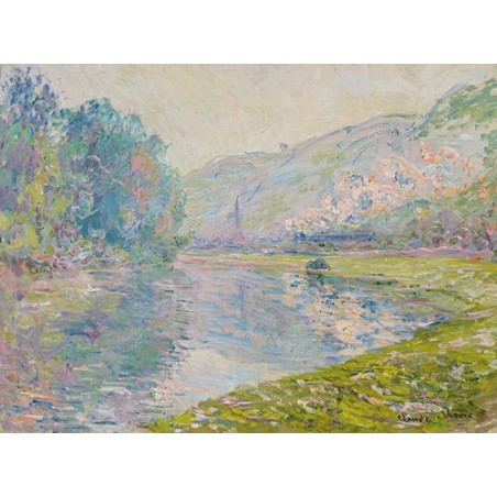  Obraz na płótnie 50x35cm Claude Monet Pociąg w Jeufosse