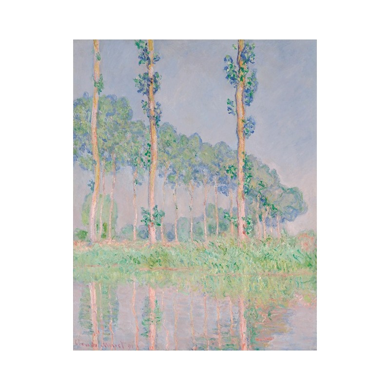 Obraz na płótnie 50x60cm Claude Monet Topole w różu