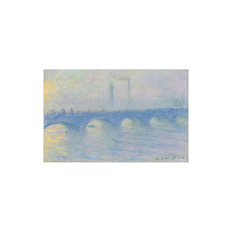  Obraz na płótnie 50x30cm Claude Monet Mgła nad Mostem Waterloo