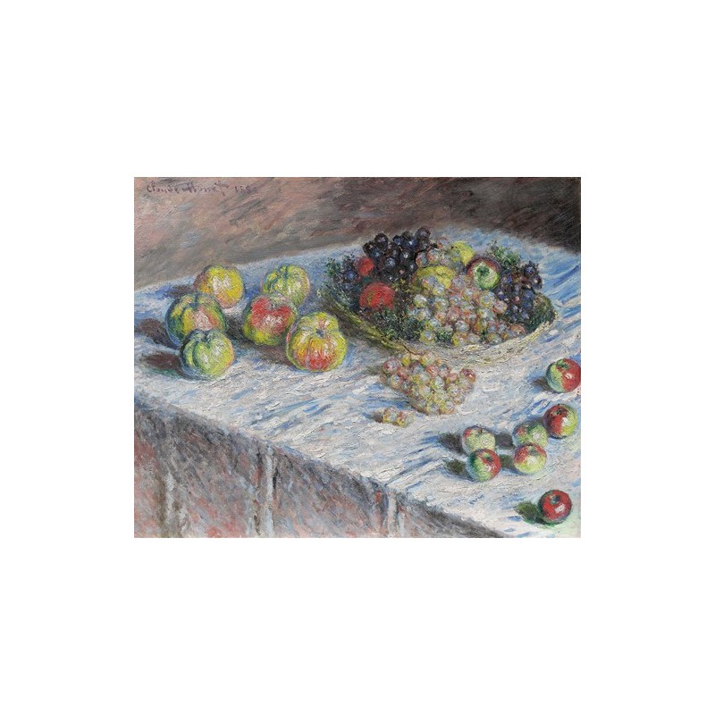  Obraz na płótnie 50x40cm Claude Monet Jabłka i winogrona