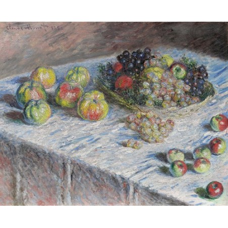  Obraz na płótnie 50x40cm Claude Monet Jabłka i winogrona