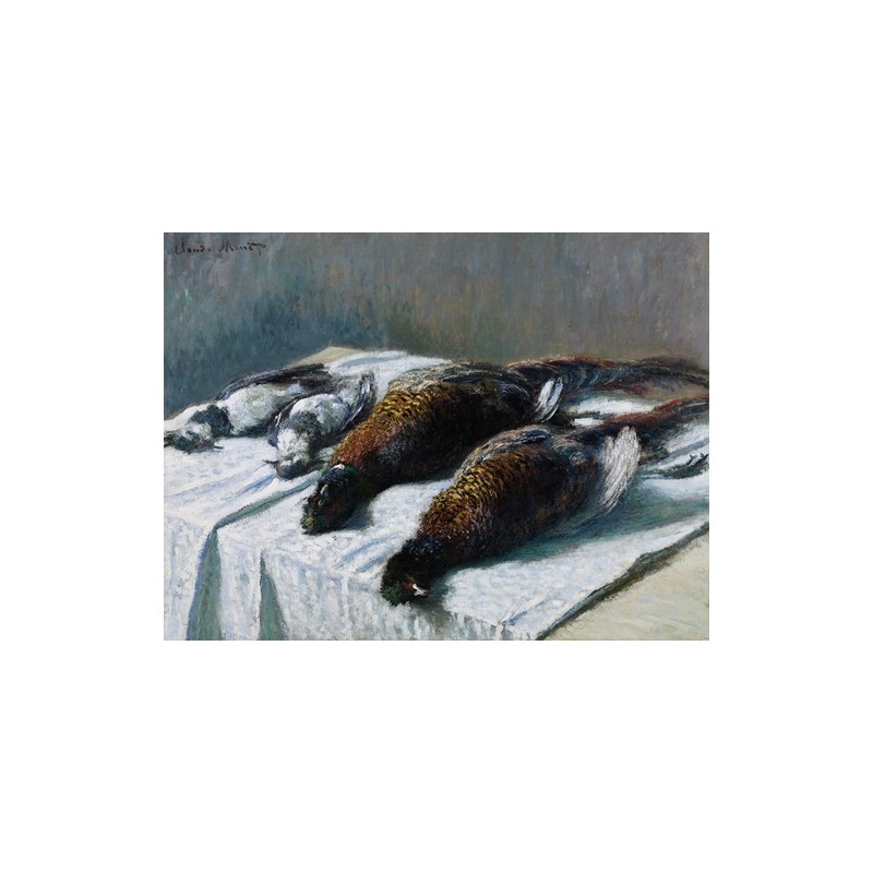  Obraz na płótnie 50x40cm Claude Monet Martwa natura z bażantami i siewkami