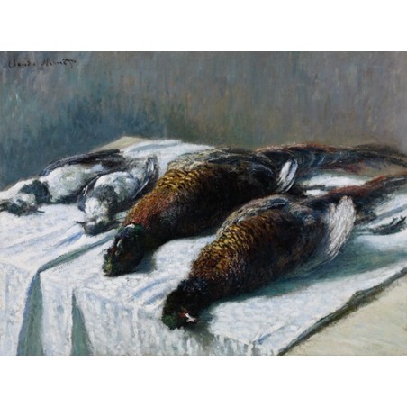  Obraz na płótnie 50x40cm Claude Monet Martwa natura z bażantami i siewkami