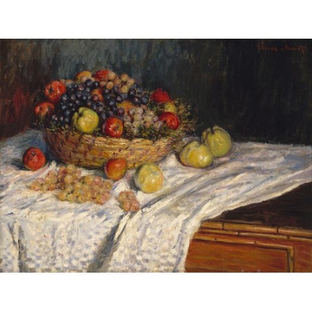  Obraz na płótnie 50x35cm Claude Monet Jabłka i winogrona