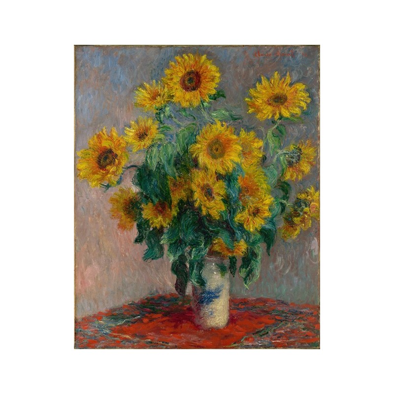  Obraz na płótnie 50x60cm Claude Monet Bukiet słoneczników