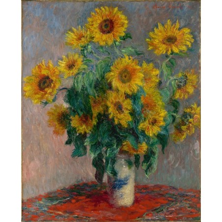  Obraz na płótnie 50x60cm Claude Monet Bukiet słoneczników