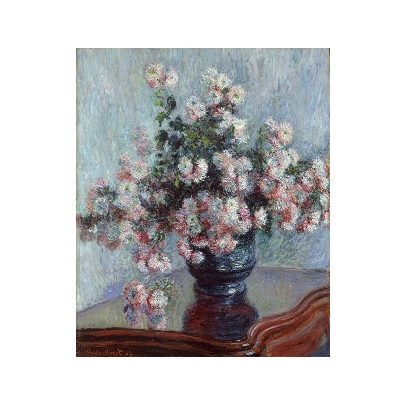  Obraz na płótnie 50x50cm Claude Monet Chryzantemy