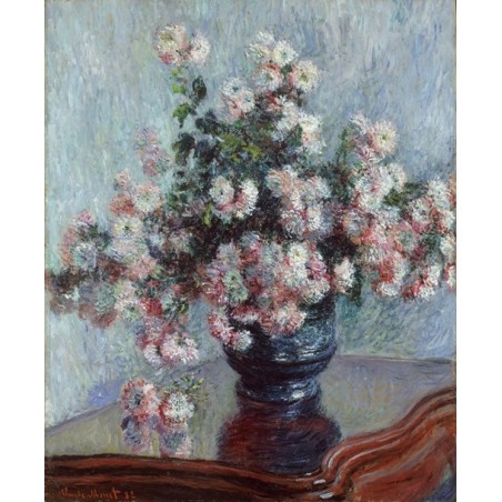  Obraz na płótnie 50x50cm Claude Monet Chryzantemy