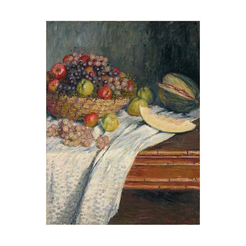  Obraz na płótnie 50x70cm Claude Monet Martwa natura z melonem hiszpańskim