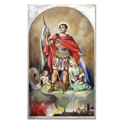  Obraz olejny ręcznie malowany religijny 50x90cm