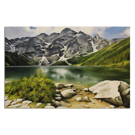  Obraz olejny ręcznie malowany 60x90cm Pejzaż