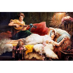  Obraz olejny ręcznie malowany 60x90cm Hans Zatzka