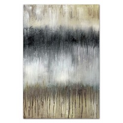  Obraz olejny ręcznie malowany 90x120cm Czarny deszcz