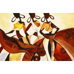  Obraz olejny ręcznie malowany 60x90cm Trzy kobiety