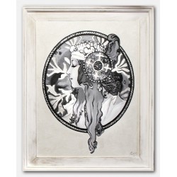  Obraz olejny ręcznie malowany Alfons Mucha Blondynka kopia