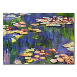  Obraz olejny ręcznie malowany Claude Monet Lilie wodne 50x70cm