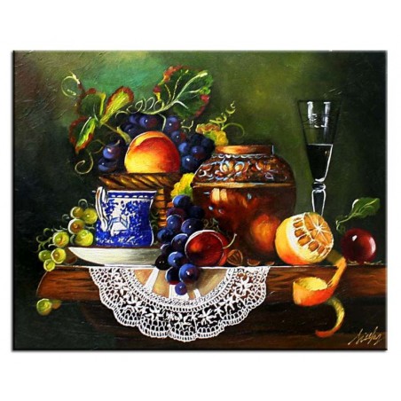  Obraz olejny ręcznie malowany Martwa Natura 40x50cm