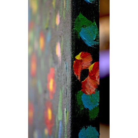  Obraz olejny ręcznie malowany Gustav Klimt Ogród wiejski ze słonecznikami 100x100cm