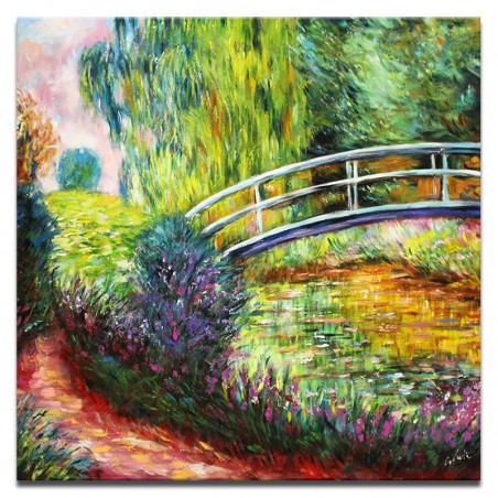  Obraz ręcznie malowany Claude Monet Japoński Mostek