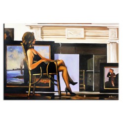  Obraz olejny ręcznie malowany 60x90cm Jack Vettriano kopia