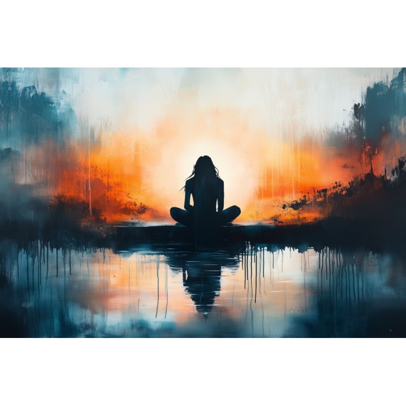  Obraz na płótnie 60x90 cm Zachód słońca nad morzem