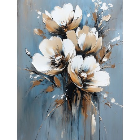  Obraz na płótnie 70x90 cm Przebiśniegi