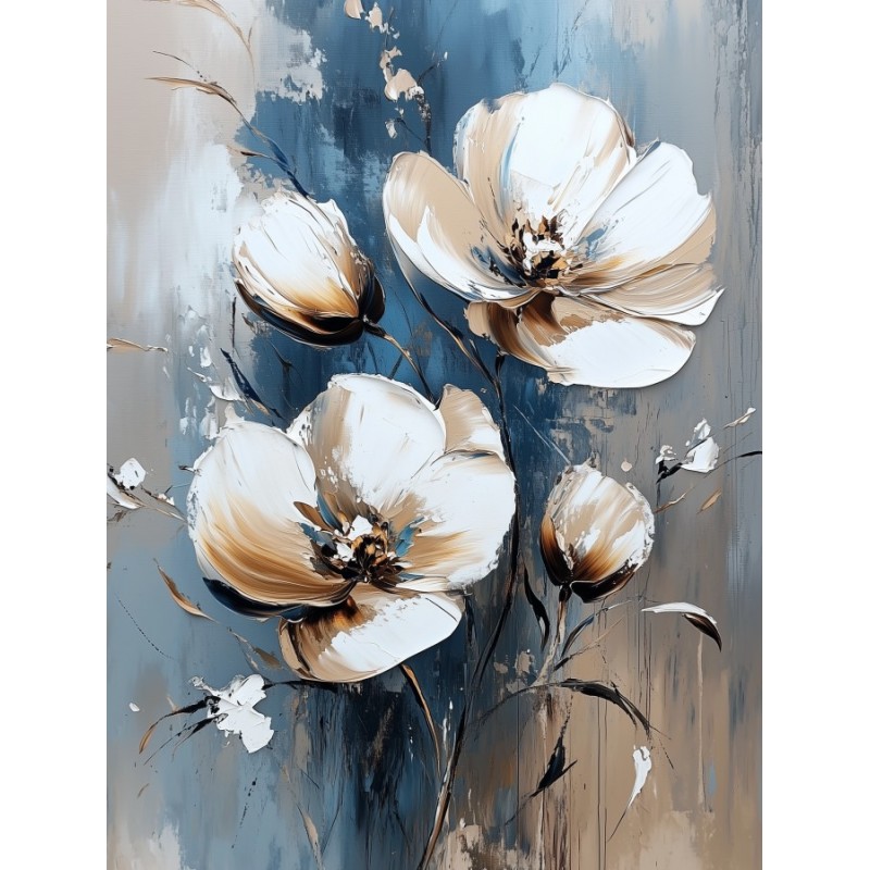  Obraz na płótnie 70x90 cm Przebiśniegi