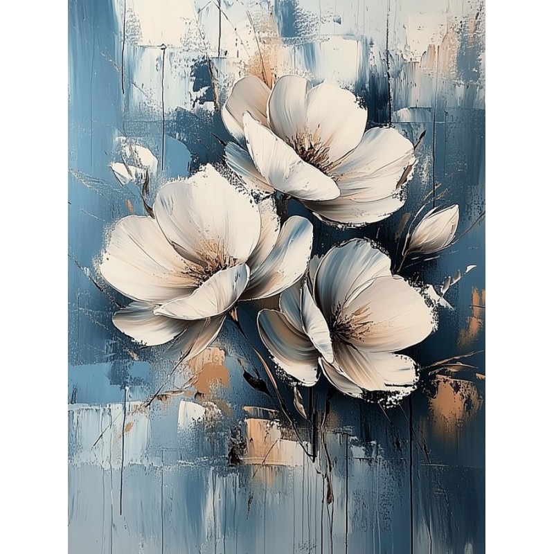  Obraz na płótnie 70x90 cm Przebiśniegi