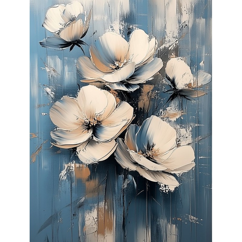  Obraz na płótnie 70x90 cm Przebiśniegi