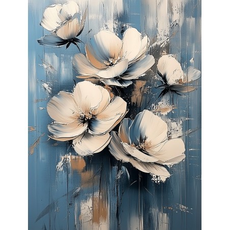  Obraz na płótnie 70x90 cm Przebiśniegi