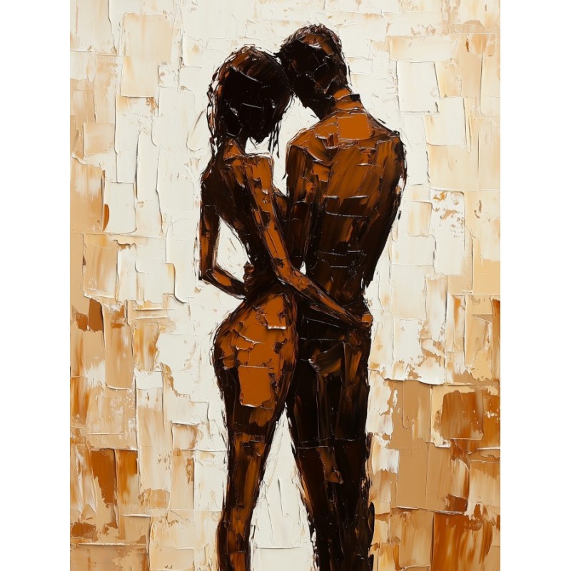  Obraz na płótnie 70x90 cm Para zakochanych